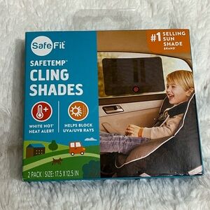 SafeFit, Safetemp Cling Shades. 2 pack